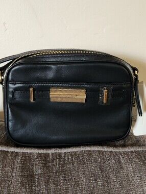 Ted Baker Black Leather Camera Bag